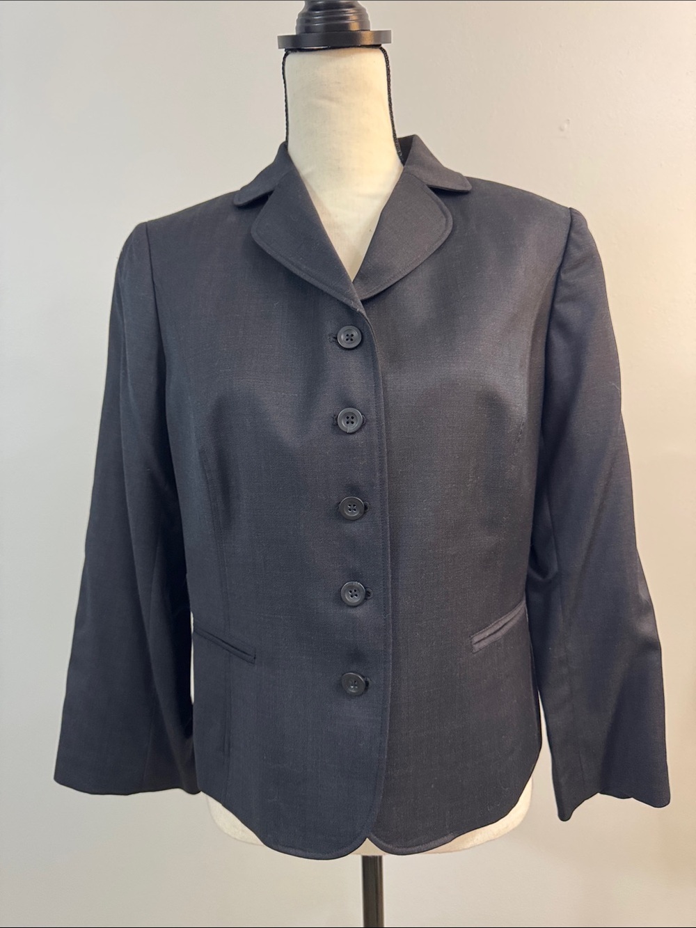 GAP Women's Dark Gray Single-Breasted Blazer